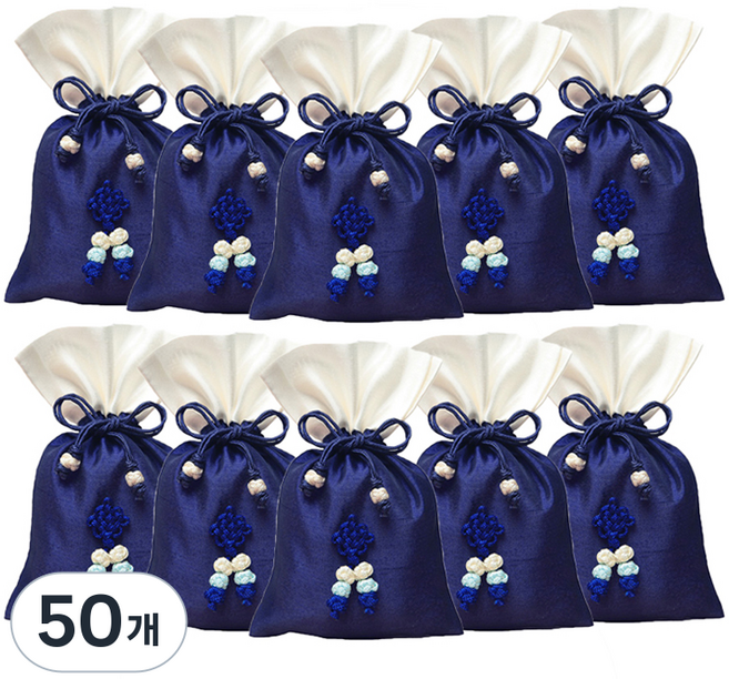 包裝網 傳統福袋 基本款 小, 18 海軍藍, 50個