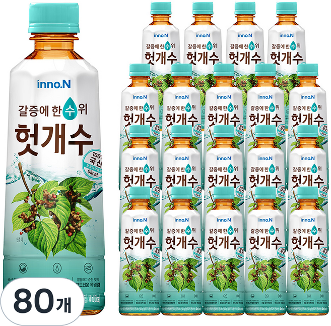 헛개수 차 음료, 340ml, 80개