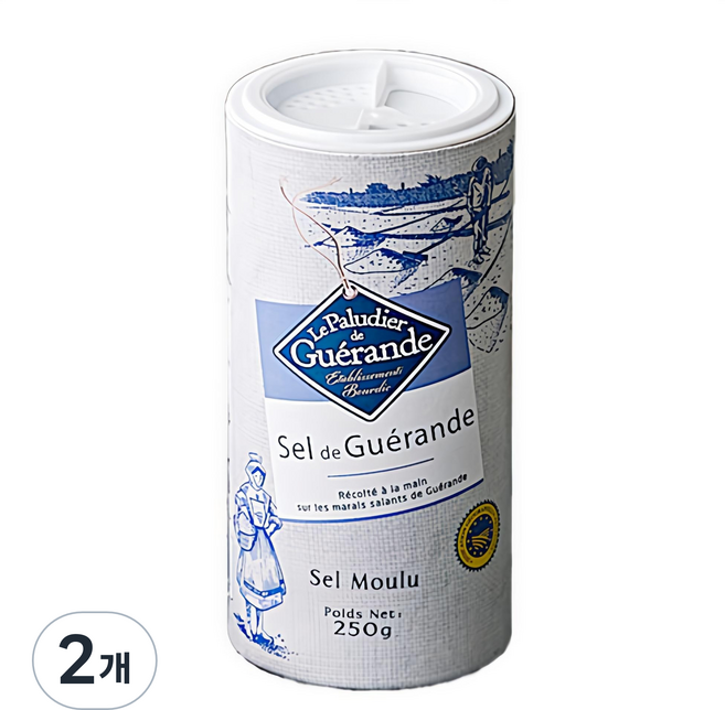 게랑드 가는 토판 천일염, 250g, 2개