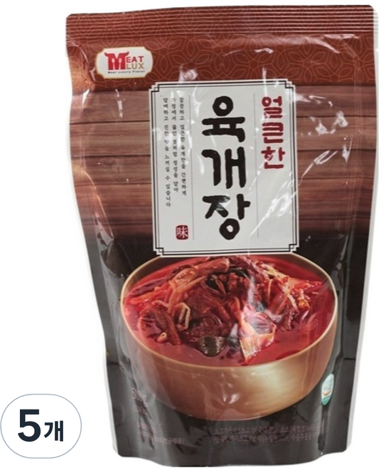 미트럭스 얼큰한 육개장, 500g, 5개