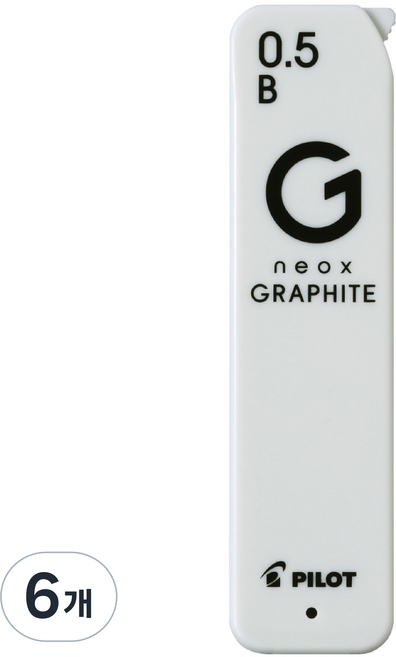 파이롯트 new 네옥스 그라파이트 샤프심 B, 6개, 0.5mm