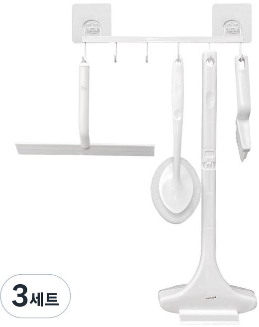 모나코올리브 모던 청소브러쉬 5종 세트, 화이트, 3세트