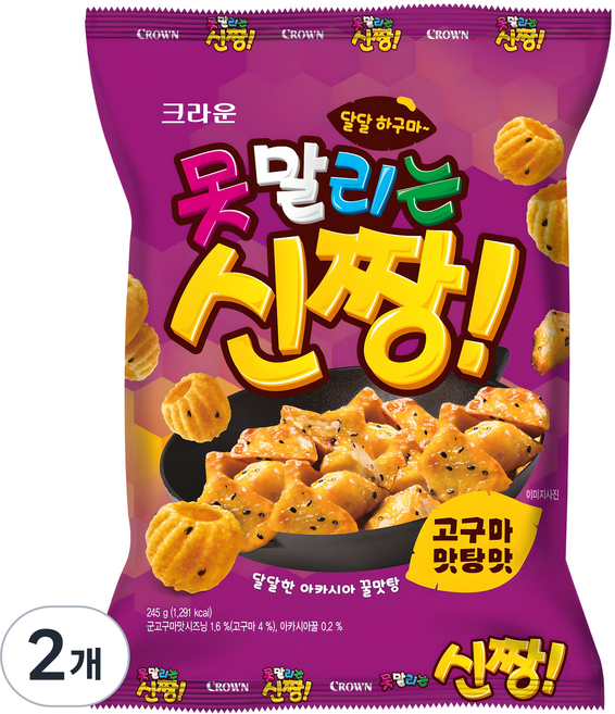 못말리는신짱 고구마 맛탕맛, 245g, 2개