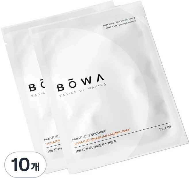 BOWA 시그니처 브라질리언 카밍 팩, 25g, 10개 - 쿠팡