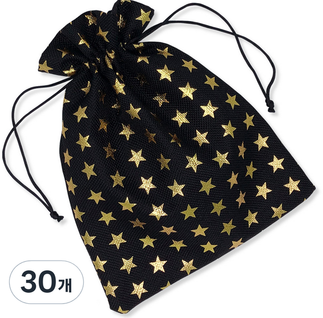 미르코리아 블랙별 유리병 파우치 1호, 혼합 색상, 30개