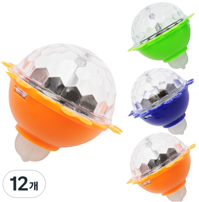 agaplus 旋轉LED發光手陀螺, 12個, 隨機出貨