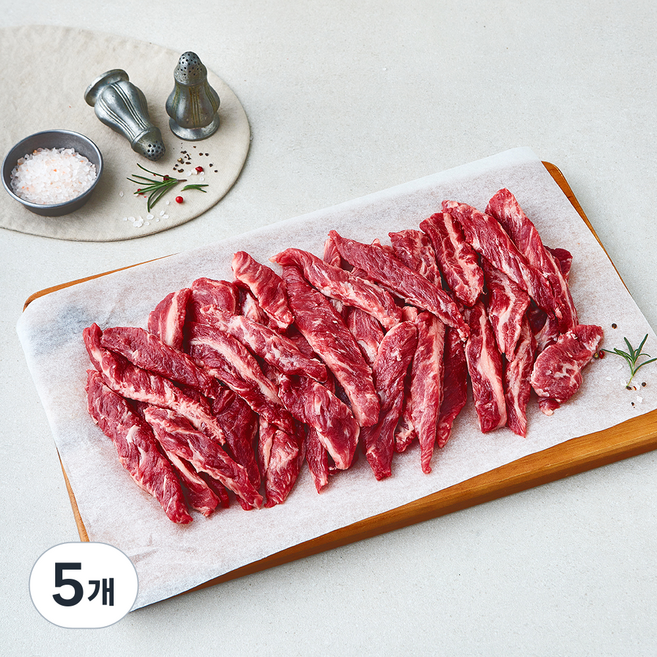 미국산 초이스 갈비살 구이용 (냉장), 5개, 1kg