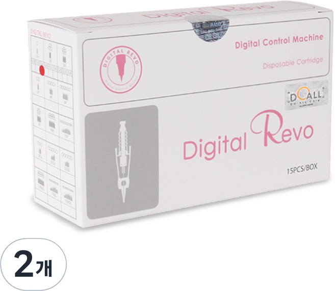 DIGITALREVO 봄텍 머신 전용 일회용 천자침 니들 카트리지 15p, 2개