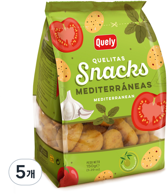 퀼리 지중해 스낵, 150g, 5개