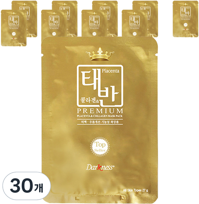 다크니스 태반 콜라겐 마스크팩, 1개입, 30개