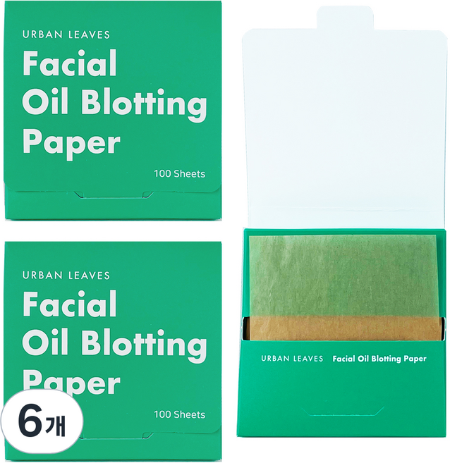 어반리브즈 티슈형 마 기름종이, 100개입, 6개