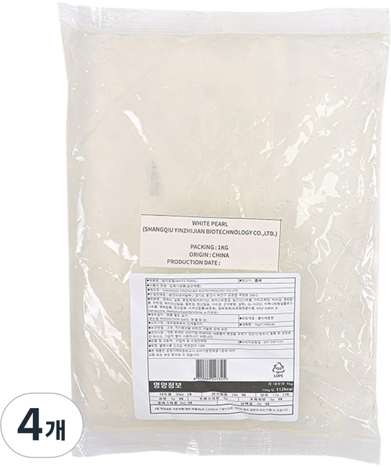 딜라잇가든 화이트펄 곤약분말, 1kg, 4개, 1개입