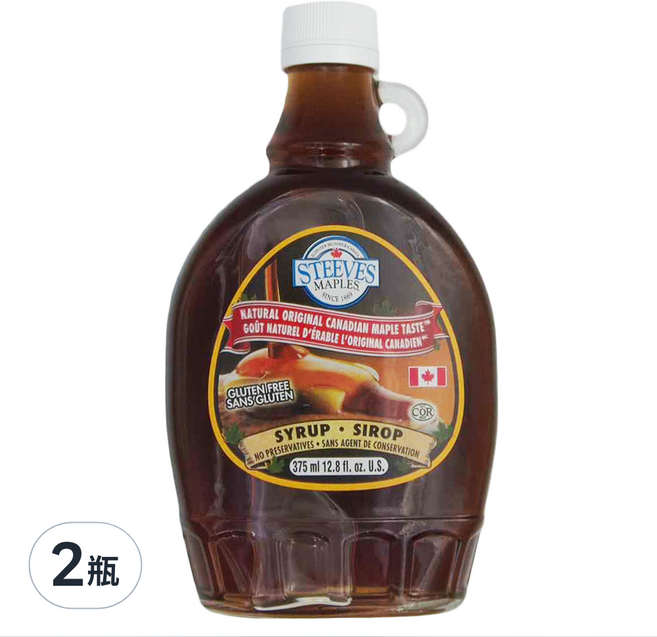 STEEVES MAPLES 加拿大楓糖漿, 375ml, 2瓶