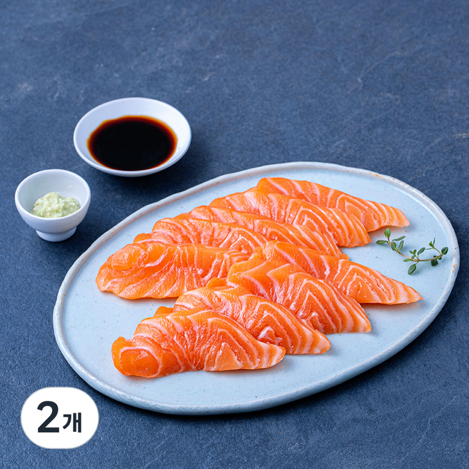 바른씨 생연어회 (냉장), 2개, 200g