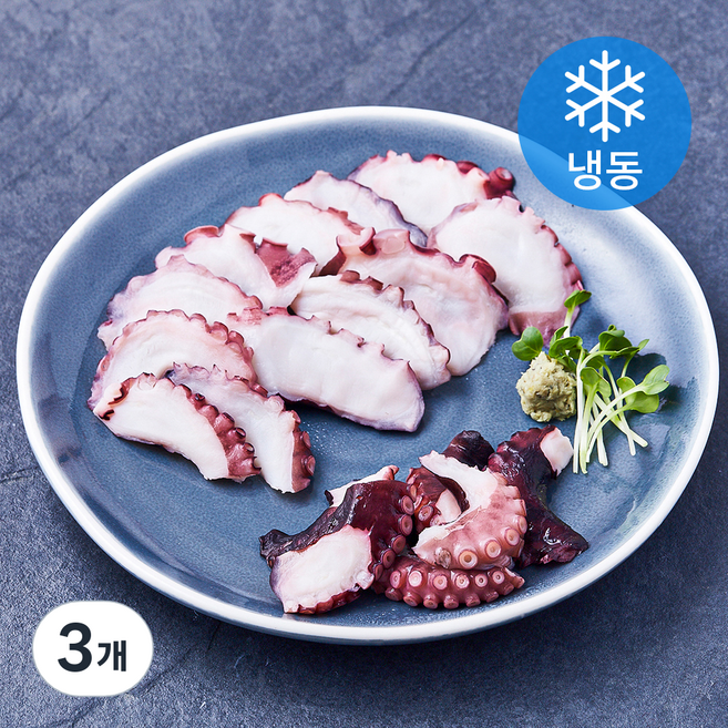 와일드캐치 문어 숙회 초밥용 (냉동), 3개, 250g