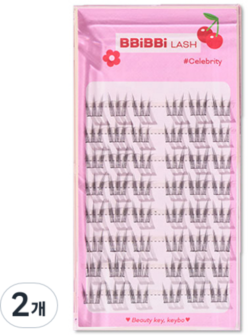 삐삐래쉬 노글루 인조속눈썹, Celebrity, 2개