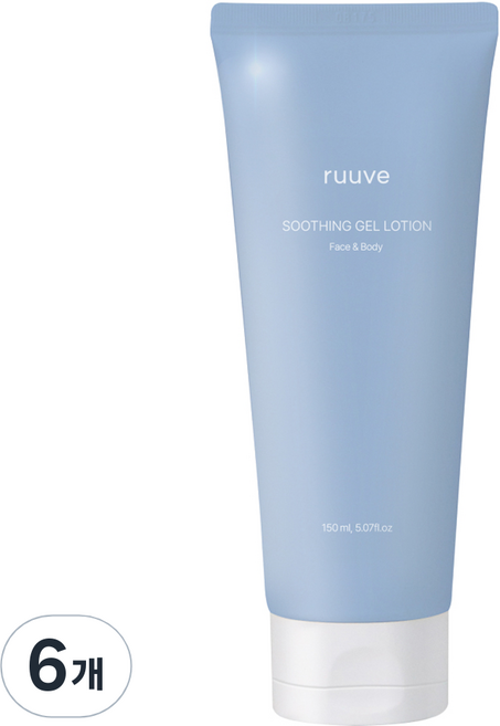 러베 유기농 수딩젤 로션, 6개, 150ml