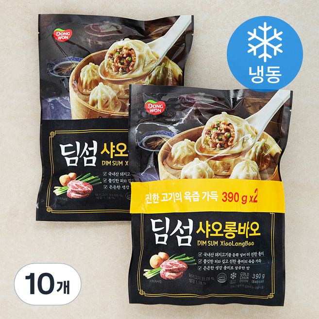 동원 딤섬 샤오롱바오 (냉동), 390g, 10개