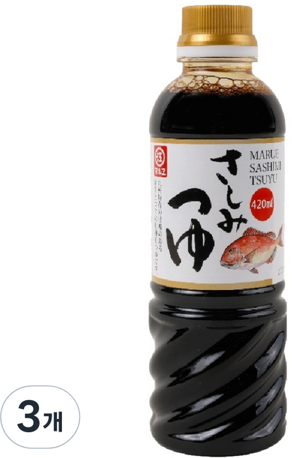 마루에 사시미 쓰유, 3개, 420ml