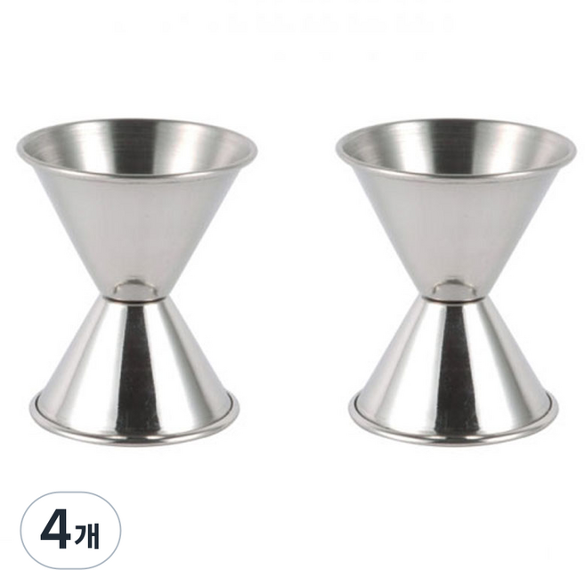 지거 1-1.5oz, 실버, 4개