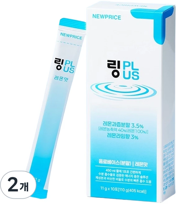 뉴프라이스 링플러스 수분 충전 10p, 110g, 2개 - 쿠팡