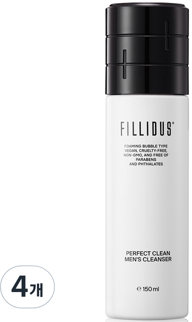 필리더스 퍼펙트 클린 맨즈 클렌저, 4개, 150ml