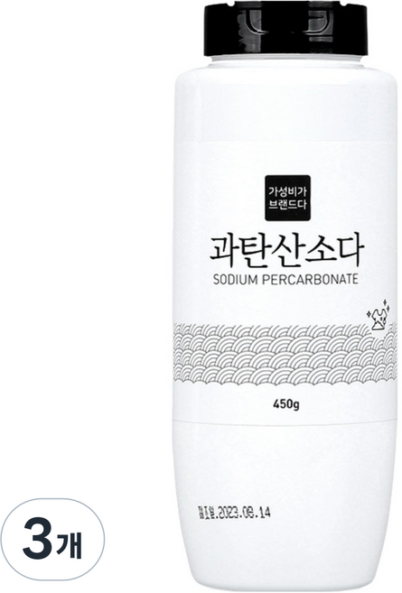 가성비가브랜드다 과탄산소다, 450g, 3개