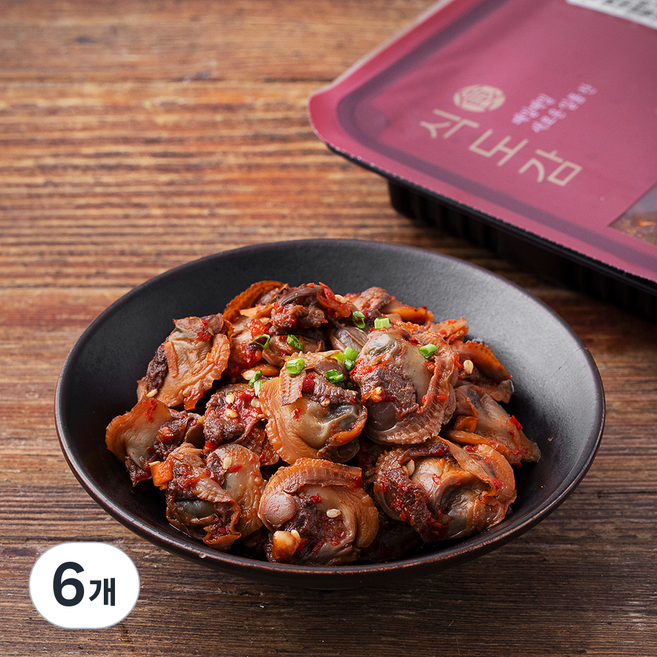 바다원 식도감 매콤 꼬막장, 150g, 6개