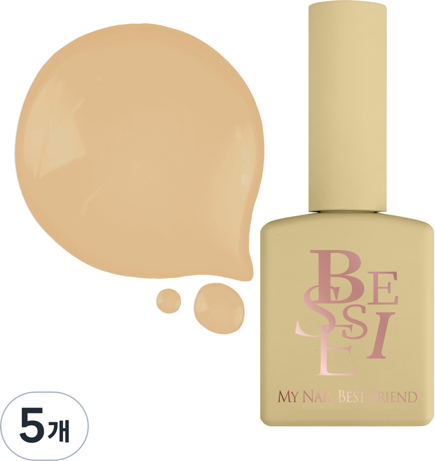 BESSIE 비터스윗 시럽 젤네일, S18CUSTARDCREAM, 11ml, 5개