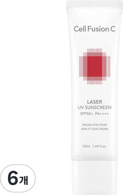 셀퓨전씨 레이저 유브이 썬스크린 SPF50+ PA++++, 50ml, 6개