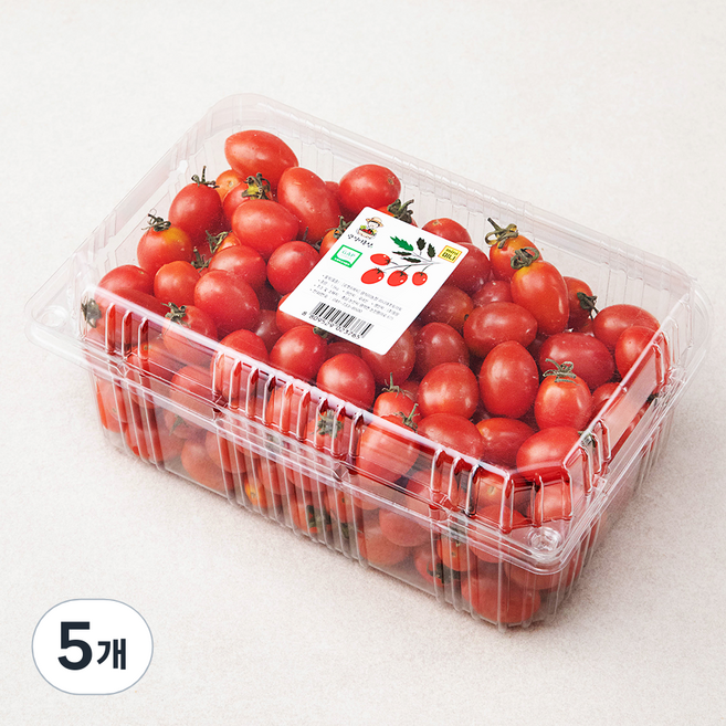 광식이 농장 GAP 인증 미니대추토마토, 1.5kg, 5팩