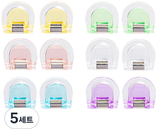 동아피엠에스 페이퍼 고정클립 세트, 미니, 12개입, 5세트