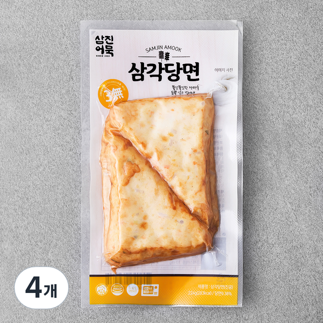 삼진어묵 삼각당면 어묵 4개입, 224g, 4개