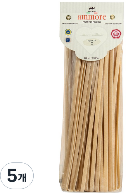 ammore 파스타 페투체, 500g, 5개