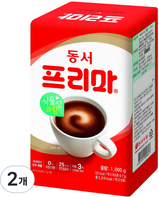Frima 커피프림, 1kg, 2개