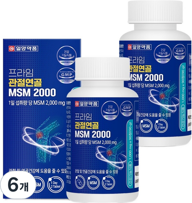 일양약품 프라임 관절연골 MSM 2000, 90정, 6개