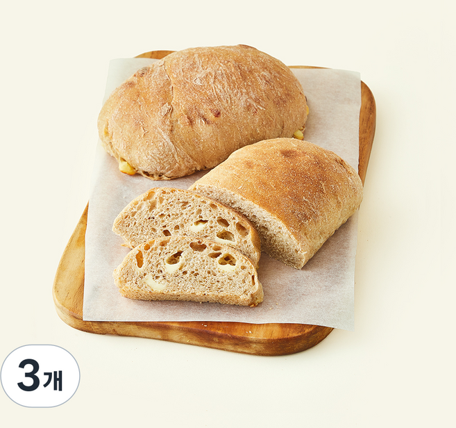 바른식방 치즈 치아바타, 210g, 3개, 2개입