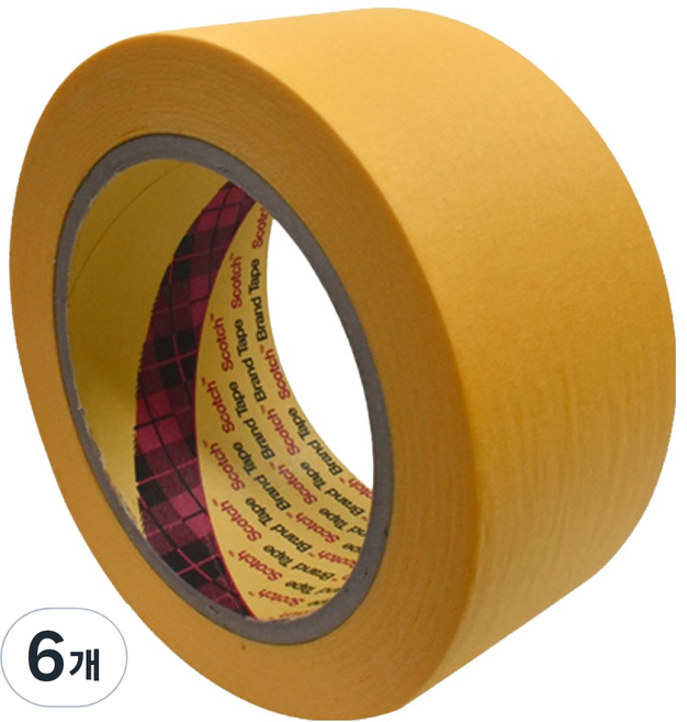스카치 244 내열 마스킹 테이프 48mm x 50M, 6개