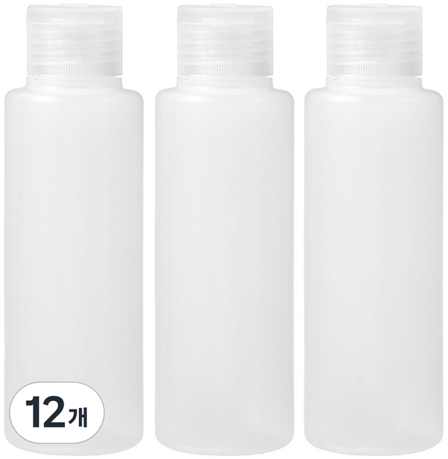 코멧 심플한 똑딱이 공병 100ml, 12개