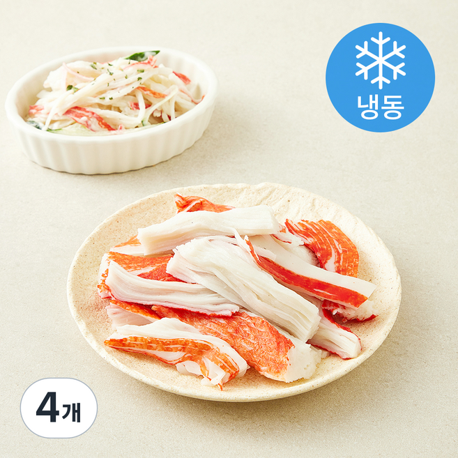 펀쿡 아쿠아 프리미엄 게맛살 (냉동), 1kg, 4개