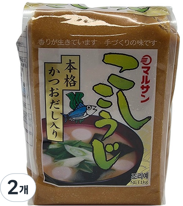 마루산 고시고우지 미소된장, 1kg, 2개