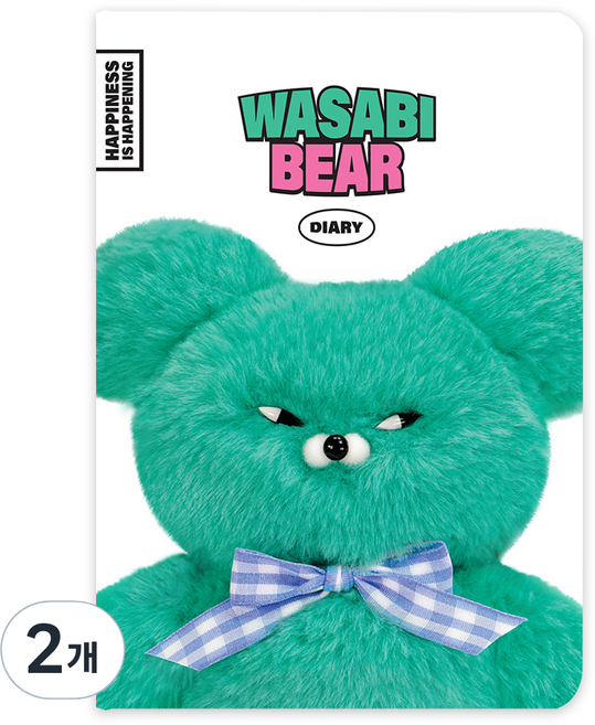 PINKFOOT Wasabi Bear 萬年日誌, 白色, 2個