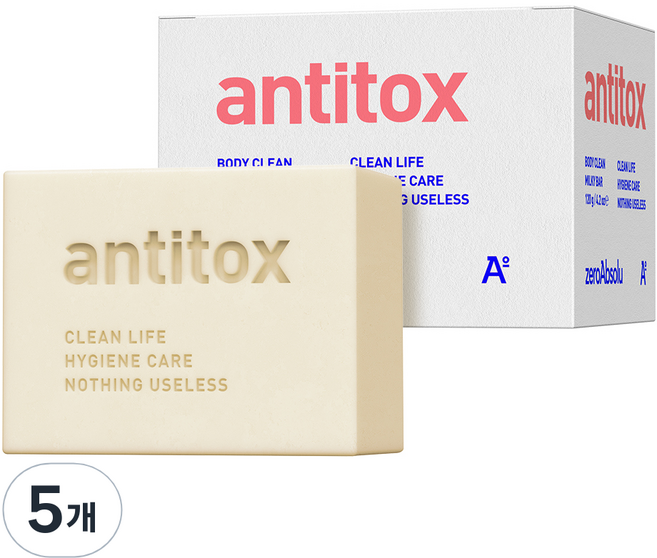 안티톡스 바디클린 밀키바, 5개, 94g