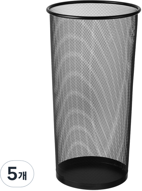 코멧 홈 철제 메쉬 우산꽂이, 블랙, 5개
