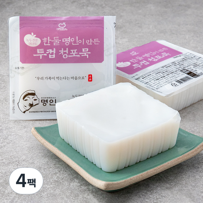한둘 명인이 만든 투컵 청포묵, 520g, 2개입, 2개