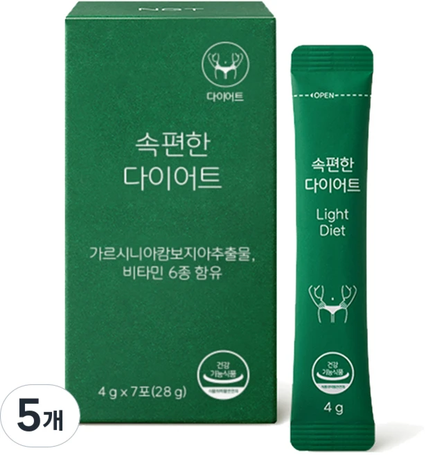 네츄럴굿띵스 속편한 다이어트 7p, 28g, 5개 - 쿠팡