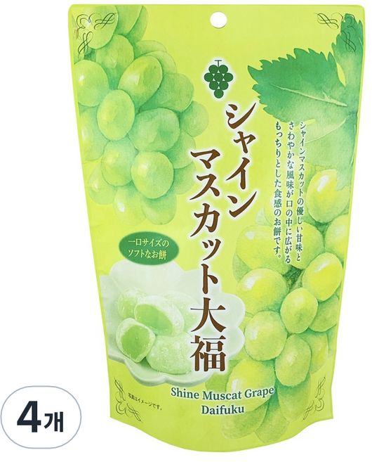 세이키 샤인머스캣 모찌, 120g, 4개