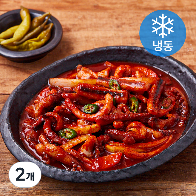 우주 오징어 볶음 (냉동), 2개, 300g