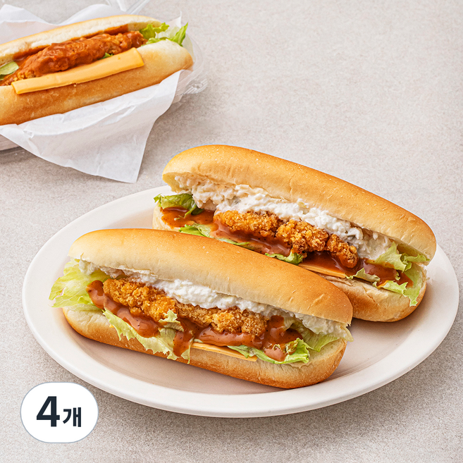 프레시오늘 신선 오븐에 구운 치즈치폴레 치킨텐더 수제 뉴욕핫도그 2개입, 340g, 4개