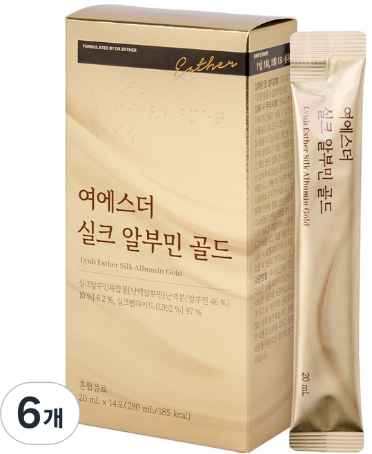 에스더포뮬러 여에스더 실크 알부민 골드, 14회분, 6개